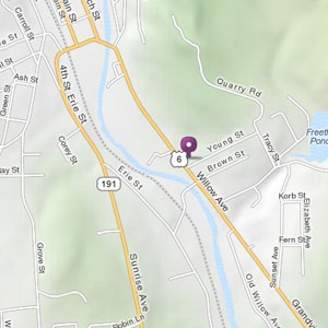 Map of Honesdale store