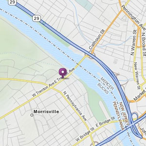 Map of Morrisville - E. Trenton Ave store