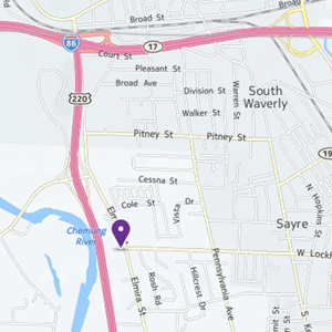 Map of Sayre - Elmira St. store
